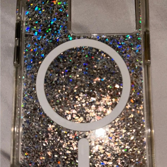 Case-Mate Sparkle Case for iPhone 15 Pro - Silver Glitter - Picture 4 of 4